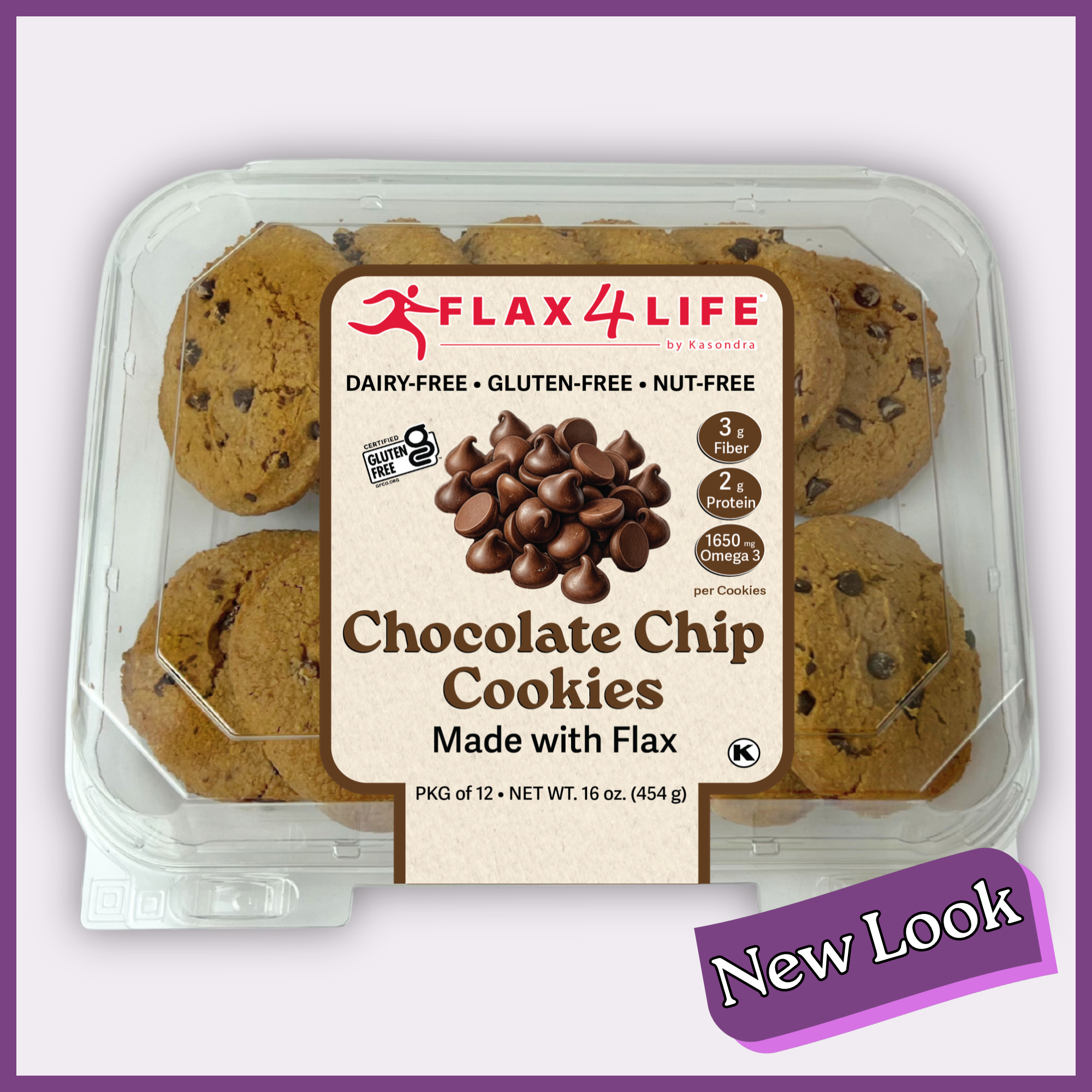 邦楽 cookieleaf Chocolate Chip Cookies-12 ct – Flax4Life