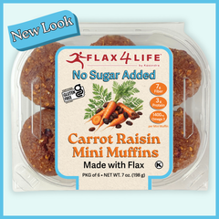 No Sugar Added Carrot Raisin Mini Muffins