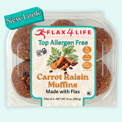 Top Allergen Free Carrot Raisin Mini Muffins