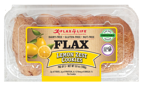 Flax4Life · Lemon Zest Cookies 5 ct
